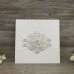 Square Invitation with Buckle Decoration Foil Printing Customized Original Wedding Invitation Card 
